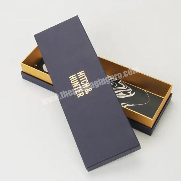 OEM Emboss Logo Black Luxury Custom Gift Boxes With Lid