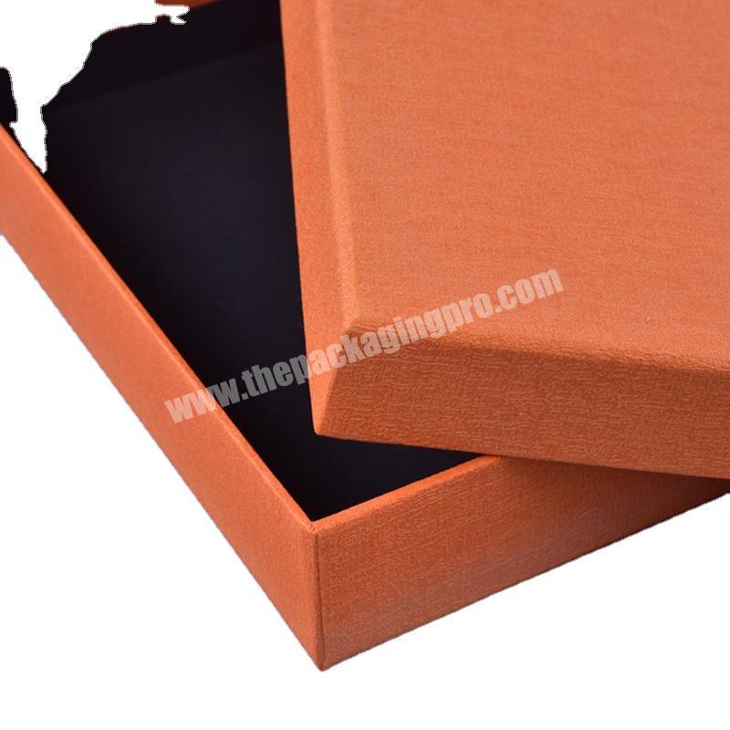 OEM Factory Art paper gift paper with logo embossing and black color inside for gift usage