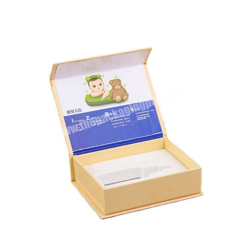 OEM Factory Custom luxury paper packaging nutrient Gift Box brown color magnetic gift box