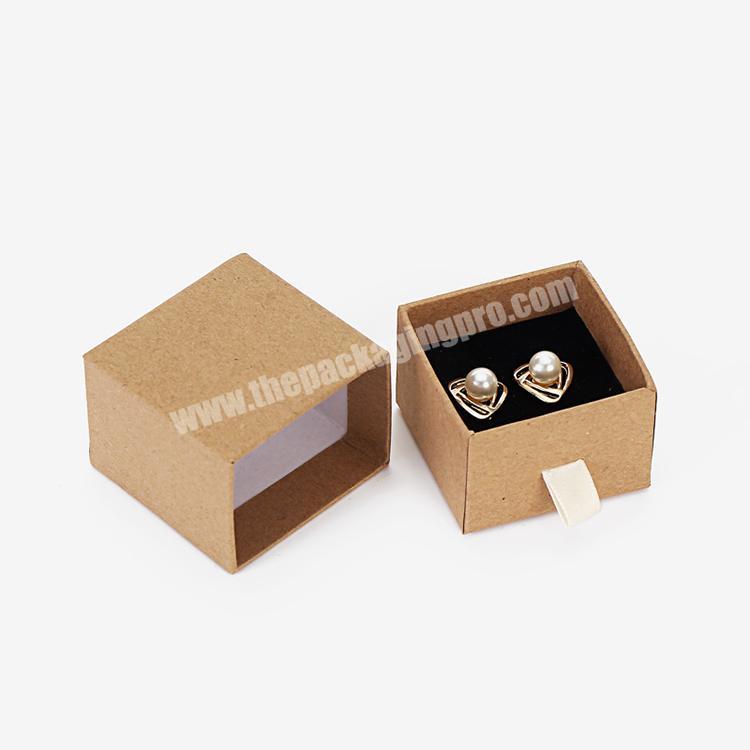 Oem Factory Custom Wholesale Kraft Paper Gift Packaging Jewelry Box