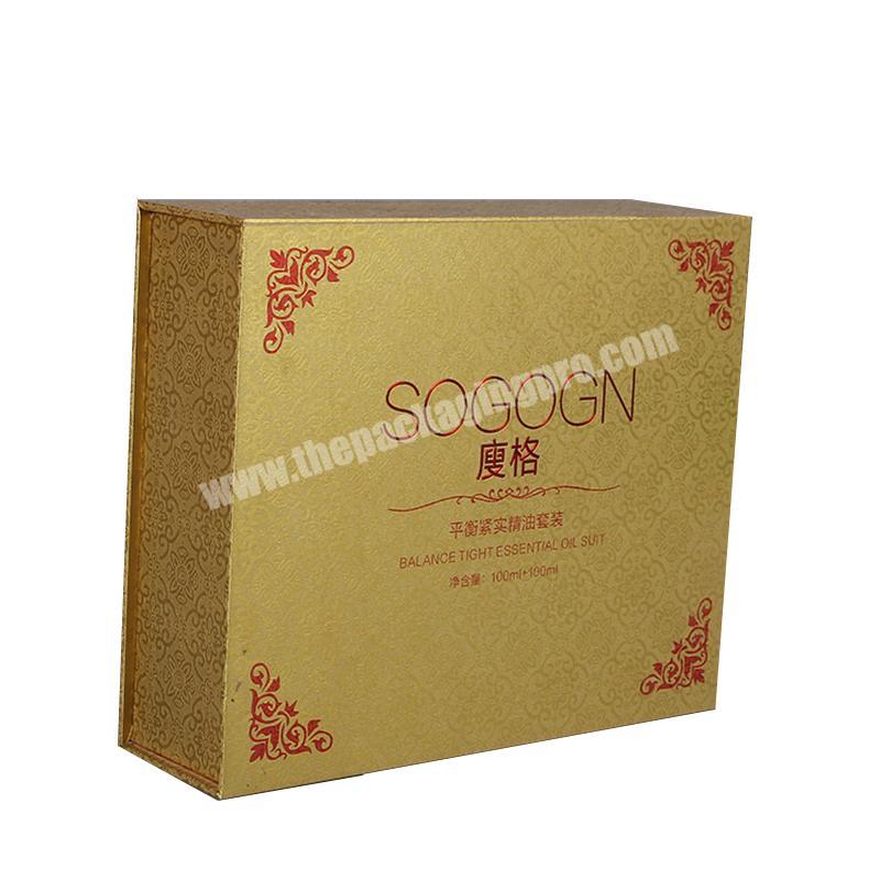 OEM Factory Good quality cosmetic packaging paper box expensive rigid box UV printing box