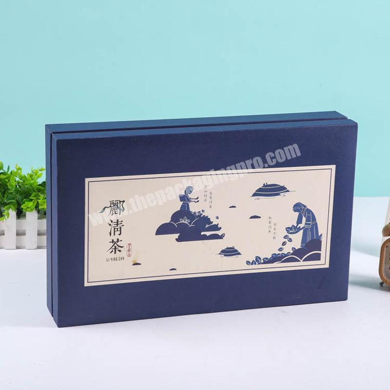 OEM Factory High grade tea gift box removeable lid box health product paper packaging box