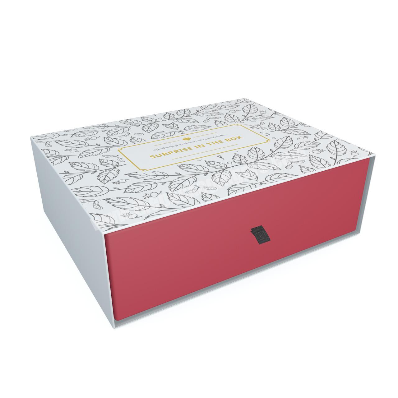 OEM factory hot sale custom small white slide box sliding box  cardboard box with logo