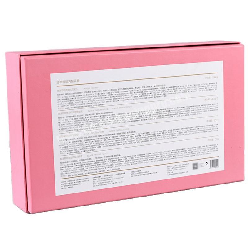 OEM Factory Lovely gift box fancy pink color lid and bottom gift paper boxes
