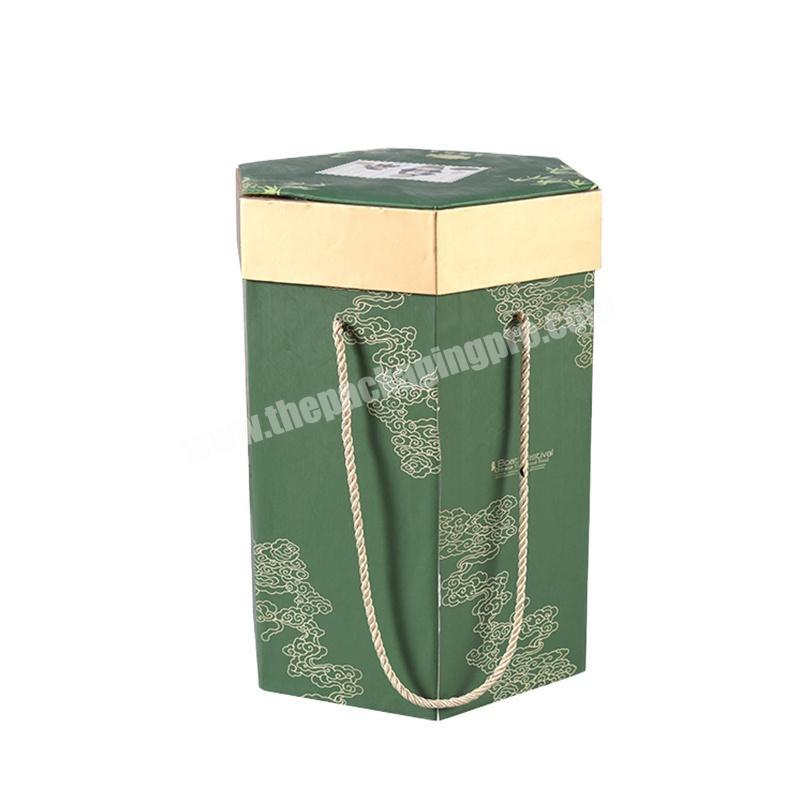 OEM Factory New Creative Hexagonal removeable lid Gift Box upscale food packaging paper box