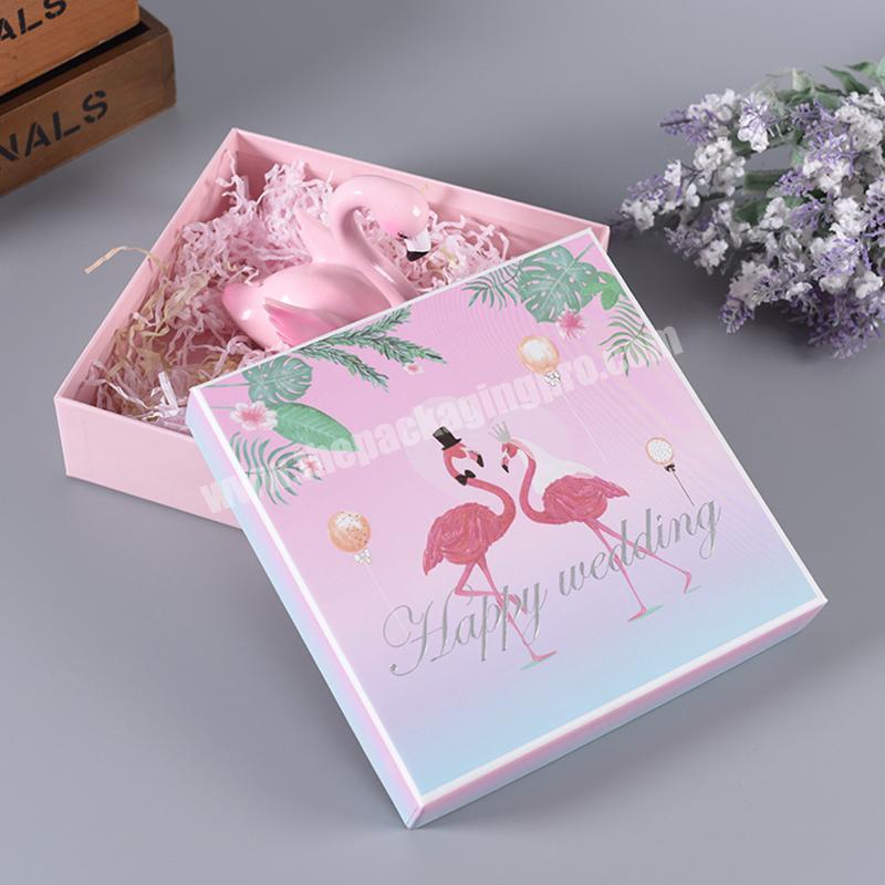 OEM Factory Paper Packaging Square Removeable Lid Festival Candy Box