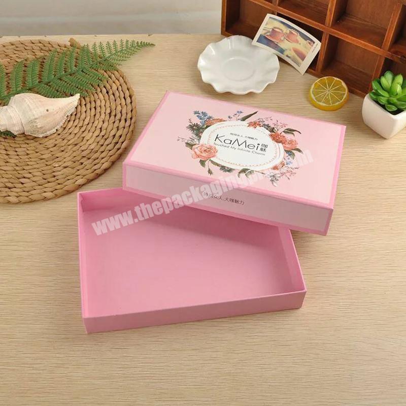 OEM Factory Pink color printing paperboard gift box customized size and logo printing factory price
