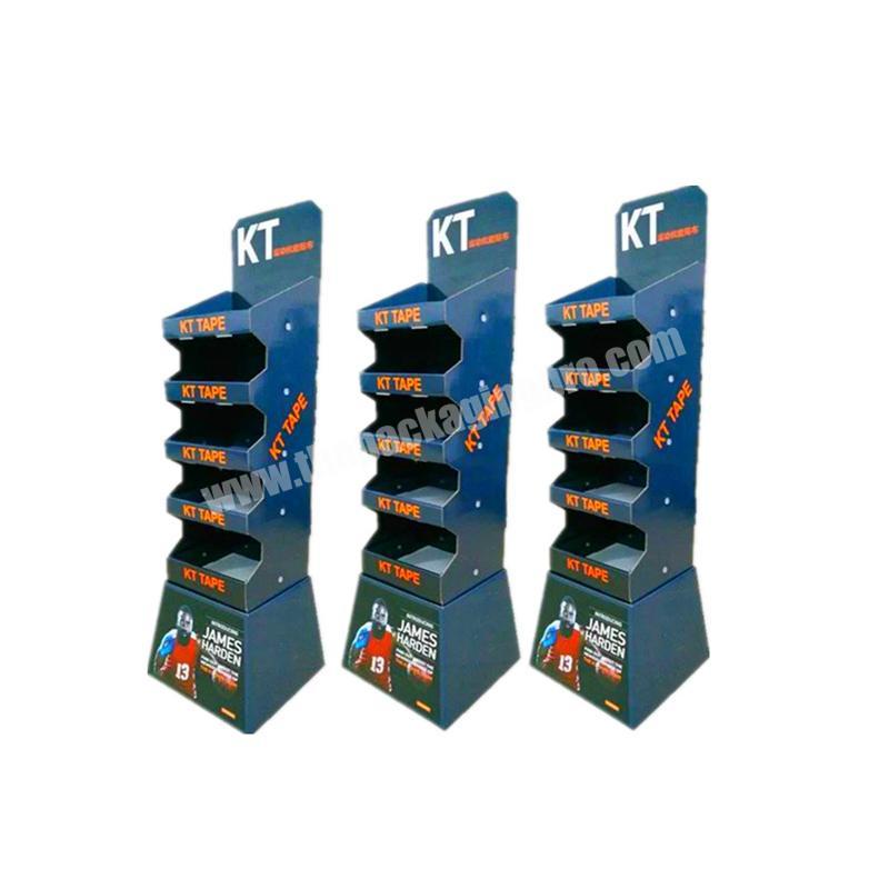 Oem factory price foldable counter display box hooks