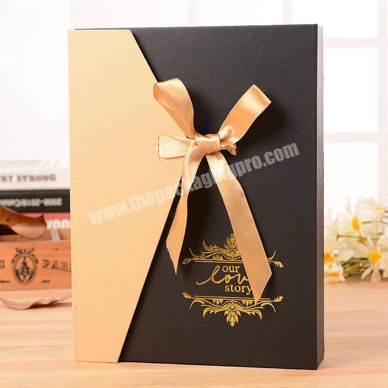 OEM Factory Recycled Ribbon Paper Envelope Package Box For Candy Sweets