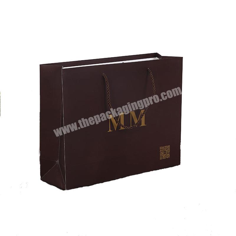 OEM Factory Wholesale shopping paper bag customized  brown kraft paper bag with handles