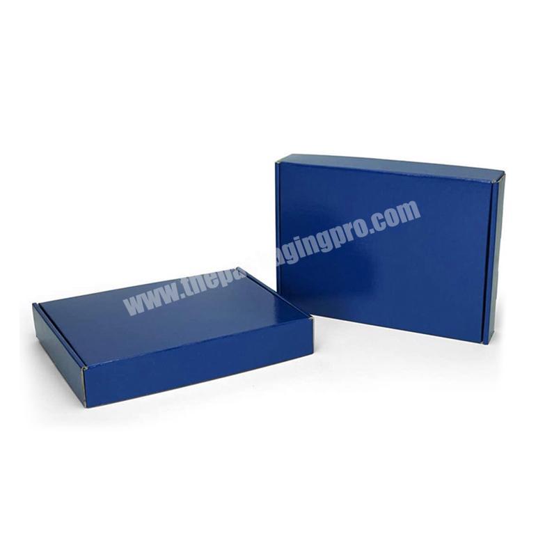 OEM Folding E Flute Cardboard Lid And Bottom Mailer Shipping Corrugated Box With Finger Spot