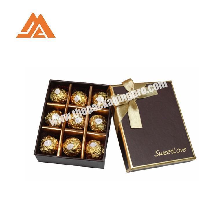 OEM High Quality Square Chocolate Gift Box With Logo