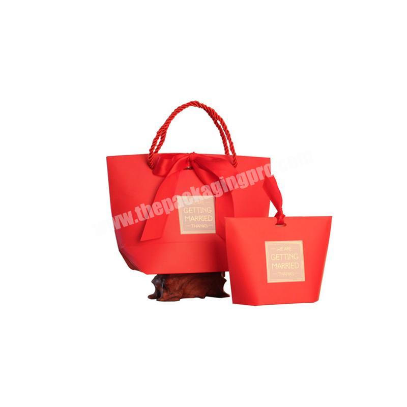 OEM Logo picture Printing Eco Paper Gift Bag forwedding use in Competitive price shopping bags