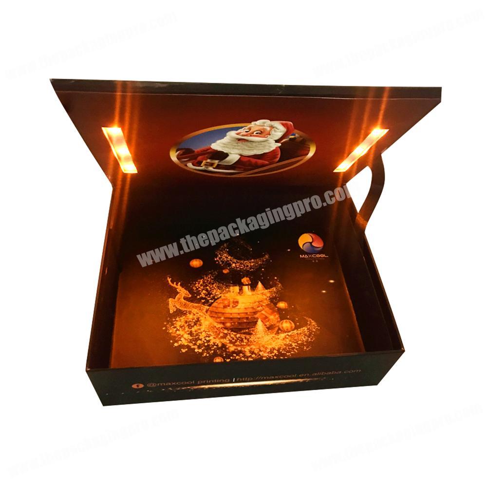 OEM Luxury Cardboard LED Light Christmas Box Packaging