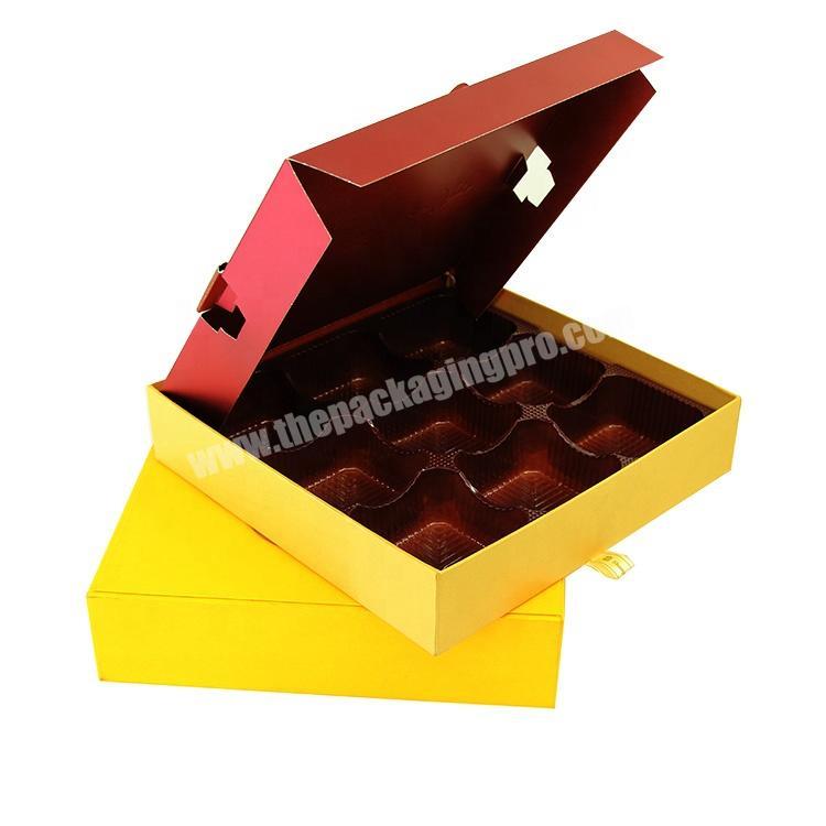 Oem Luxury Paper Moon Cake Box With Insert Tray