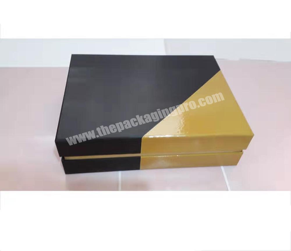 OEM modern customized  logo shoe kraft corrugated packaging paperbox with ribbon handle