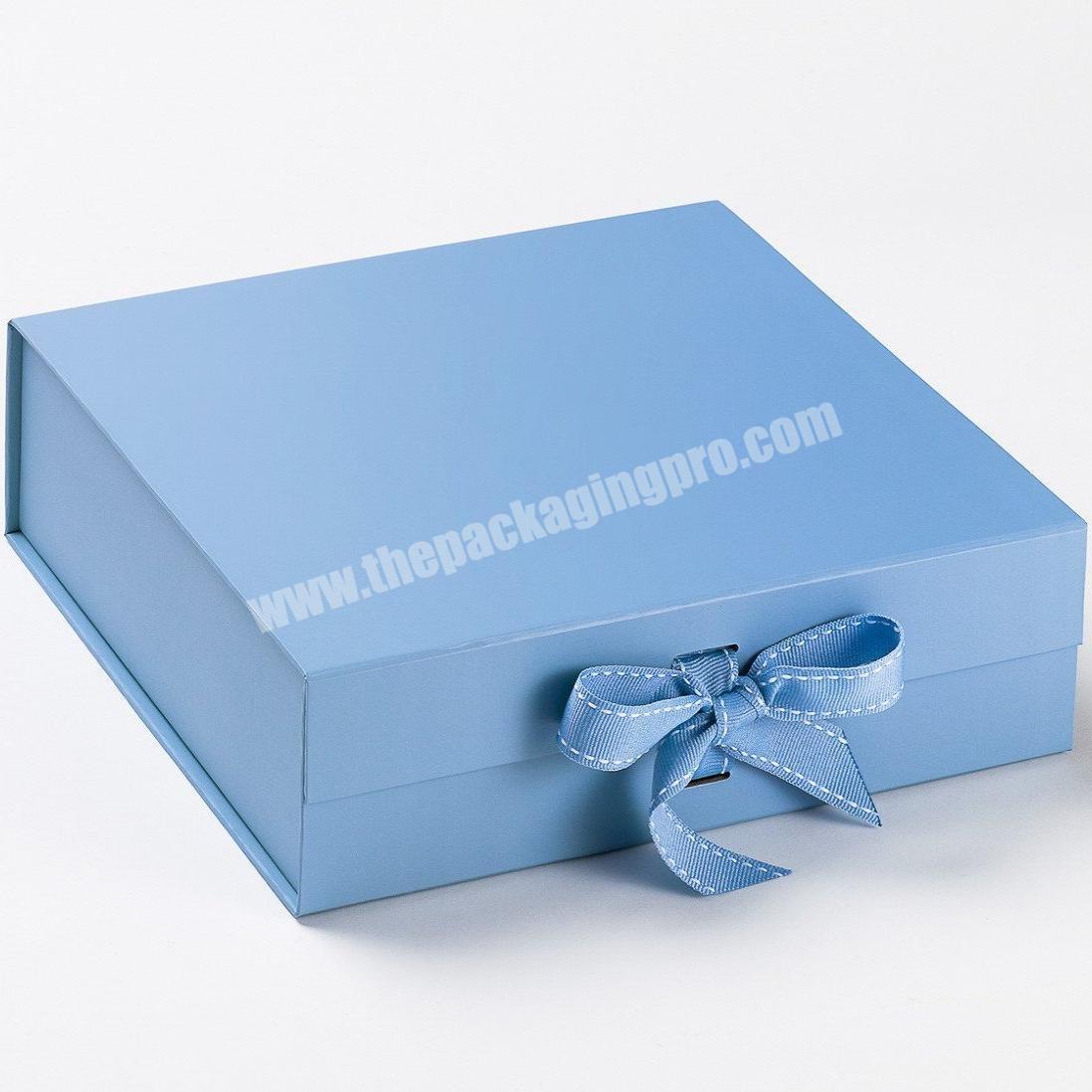 OEM ODM Pretty High Quality Rustic Environmental Flat Folding Pack Gift Boxes For Phone Case Purse Belt Cake Sunglasses Diamond