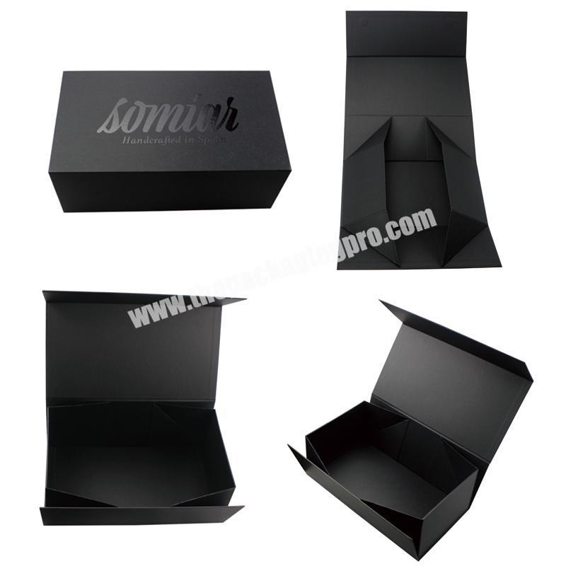 OEM Premium Rigid Hard Collapsible Gift Box Flap Paper Cardboard Packaging Luxury Magnetic Closure Shoe Box Foldable