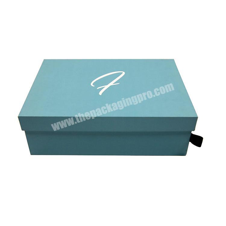 OEM Premium Rigid Hard Paper Cardboard Colorful Packaging Luxury Lid and Base Shoe Box Custom