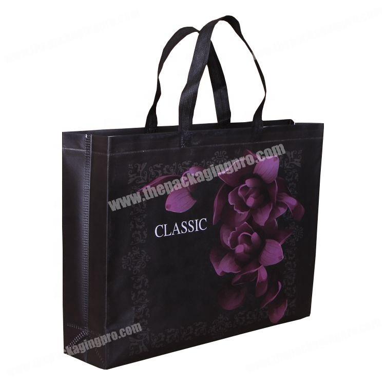 OEM production manufacturer laminated promotional non woven bag with logo