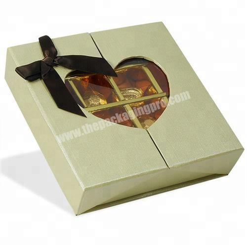 OEM Wholesale Heart Chocolate Gift Box For Valentine'S Day With Lid And Tray