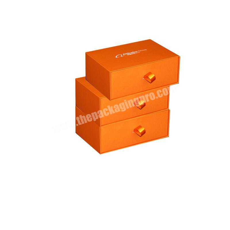 OEM Wholesale logo Printed customized small drawer box for cosmic jewelry ring box