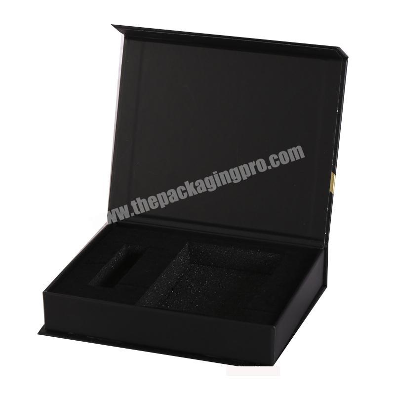 OEM Wholesale Logo Printing Black paper box jewelry watch cosmic packaging