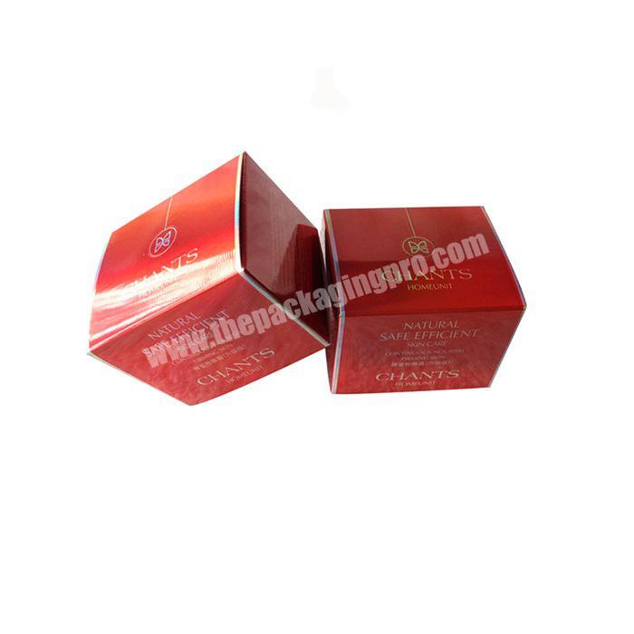 OEM wholesale square luxury women's lotion skincare packaging box