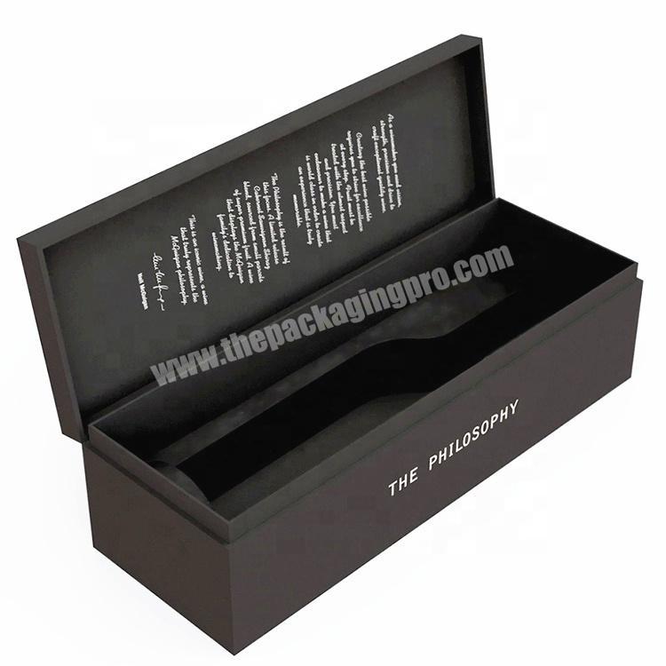 OEM Wine Bottle Packaging Cardboard Box With Inlay Foam Protection For Shipping