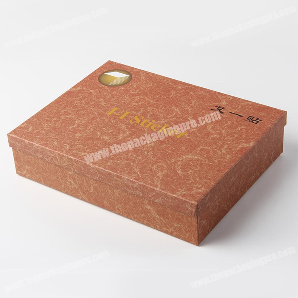 OEMODM hot stamping top and bottom new design custom made paper paper box gift packing