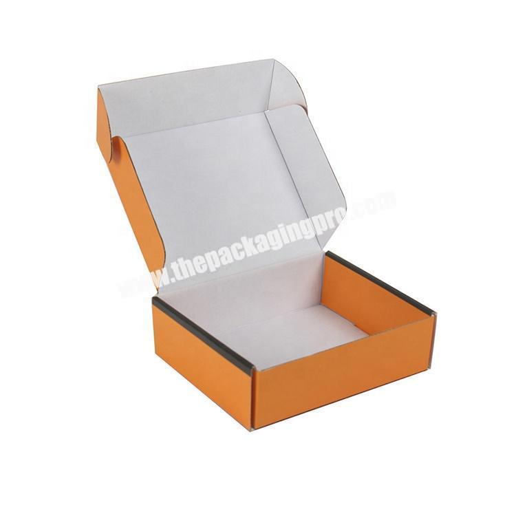 orange color art paper gift packaging  jewelry aircraft box