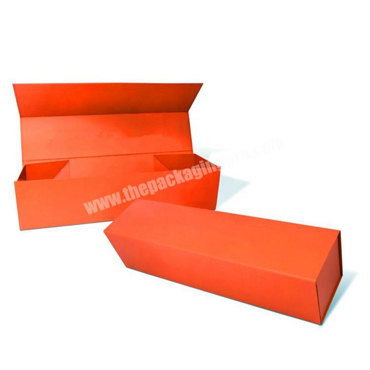 orange color folding gift box for umbrella packaging