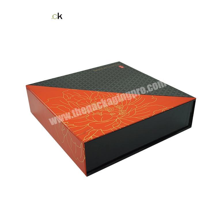 Orange Groomsmen Gift Box Packaging Luxury