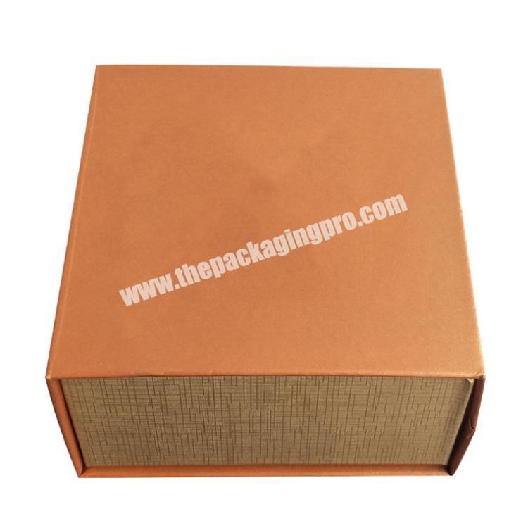 orange magnetic box packaging magnet box boxes
