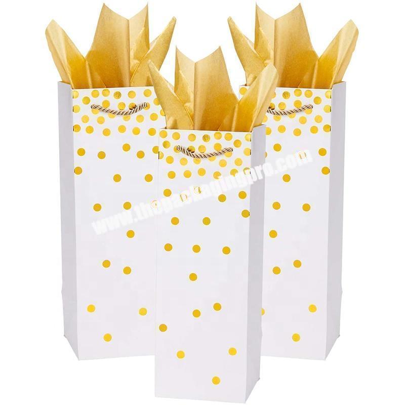 OurWarm Birthday Party Favor Wedding Decoration DIY Birthday Paper Gift Bags With Tissue Paper