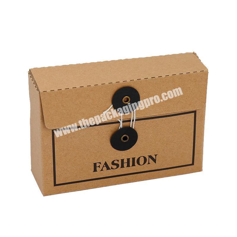 Packaging Box Kraft Folding Paper Envelope Box With String