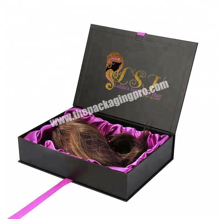 pink cute hair storage packaging box with handle marble hair packaging boxes  rectangle marble