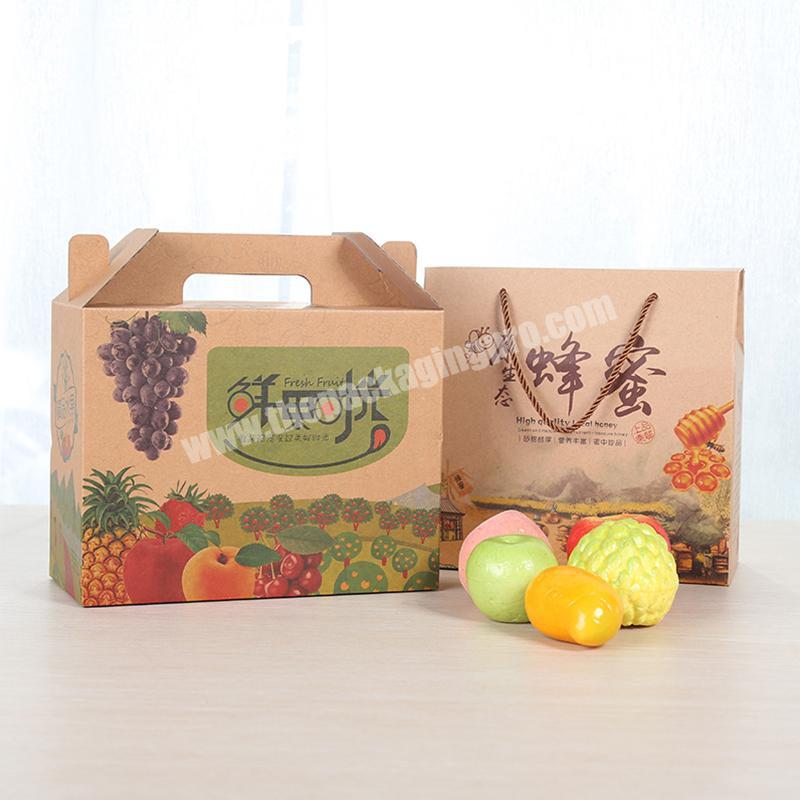 Packaging boxes manufacturer kraft paper fruit packaging corrugated box gable E flute corrugated packaging box