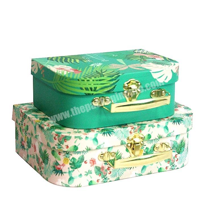 packaging boxes paper Small Suitcase Style Cardboard Gift Box
