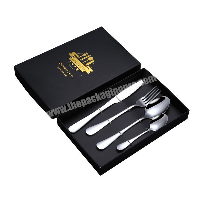packaging cutlery custom box 24pcs cutlery sets gift box cutlery packing box