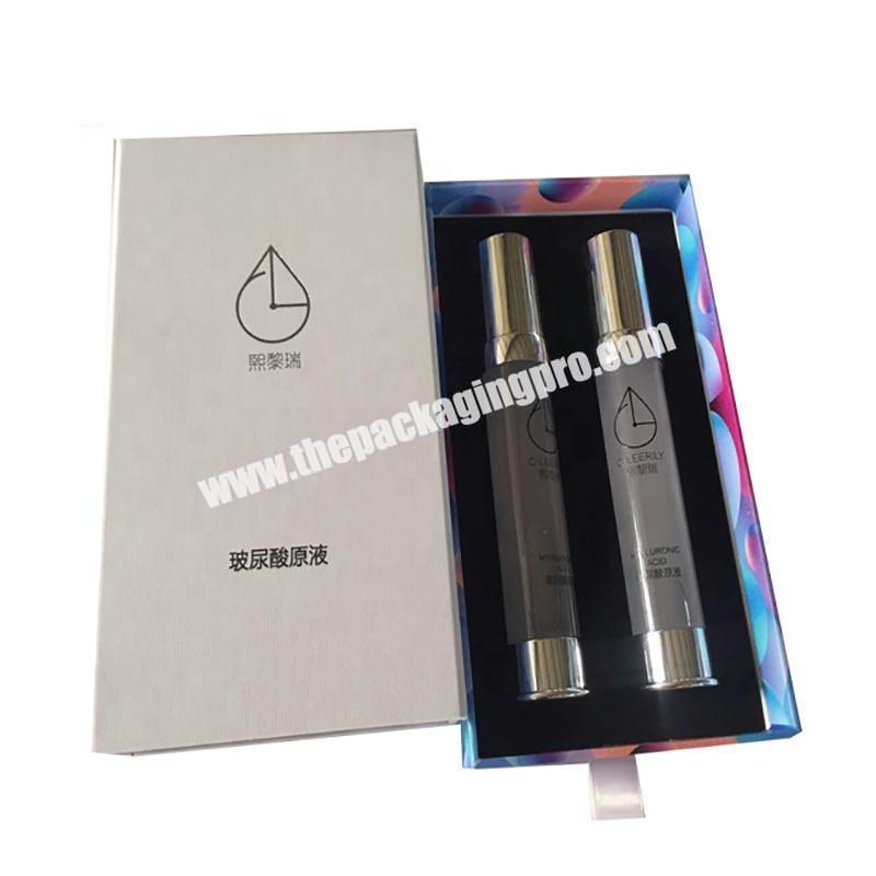 Packaging High Quality Printing black card paper box custom design paper empty bottle luxury magnet packaging perfume box