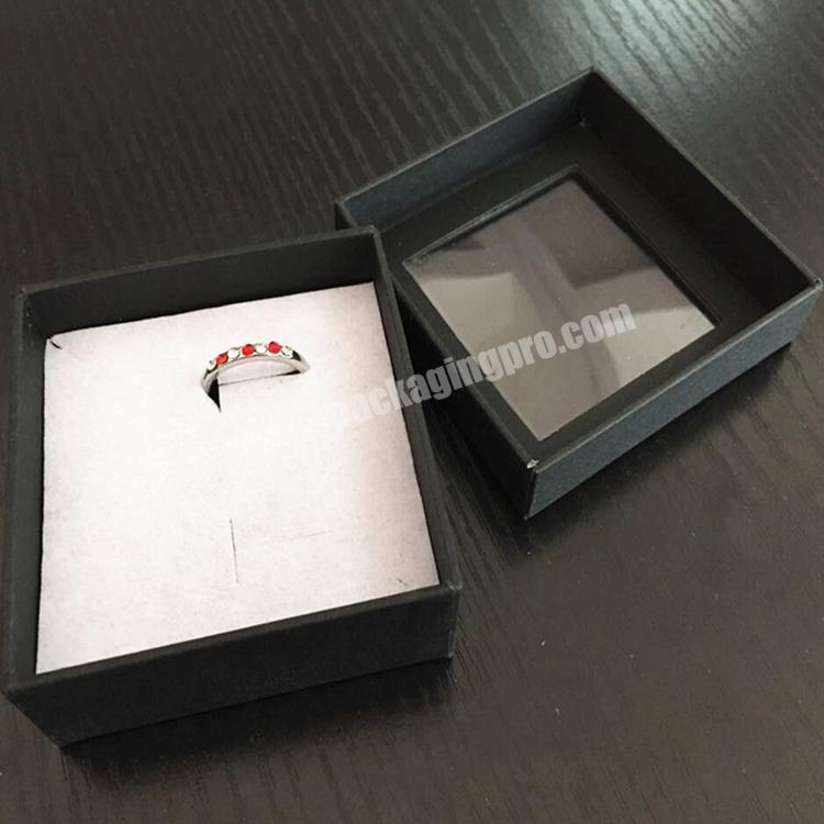 packaging jewelry boxes with clear window