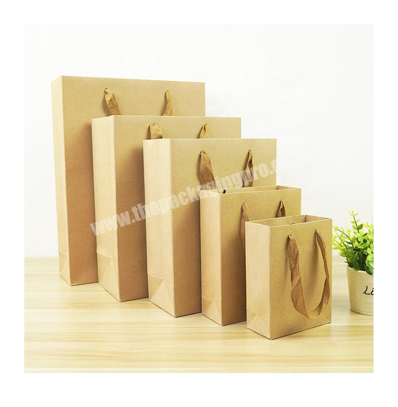 Packaging Manufacturer High Quality Customized Printing Kraft Paper Bags With Handles
