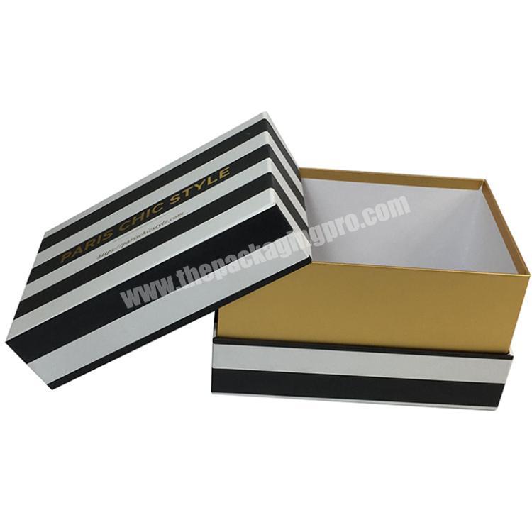 Packaging shipping cardboard box E flute plain flat box foldable paper clothing box
