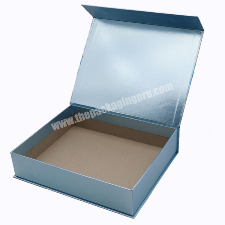 packing box with magnet blue magnet paper jewelry box tv box