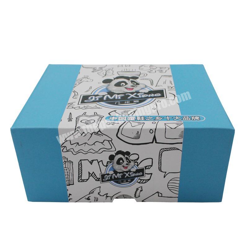 Paper box package shoe packaging black  white corrugated box