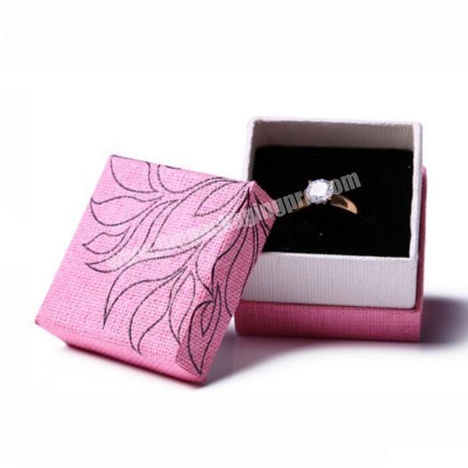 Paper Cardboard Jewelry Box Gift Packaging Box With Sponge