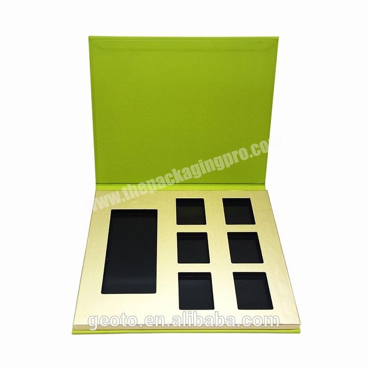 Paper cosmetic packing eyeshadow palette empty packaging for powder cosmetics customized private label