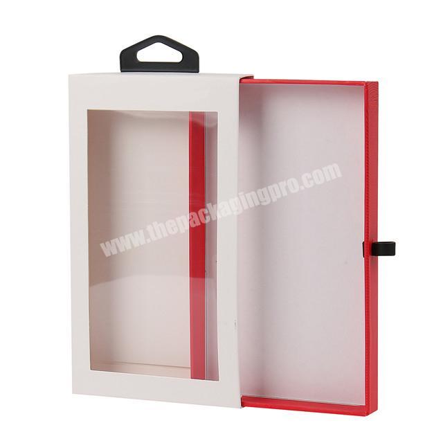 paper design phone case retail package with clear window