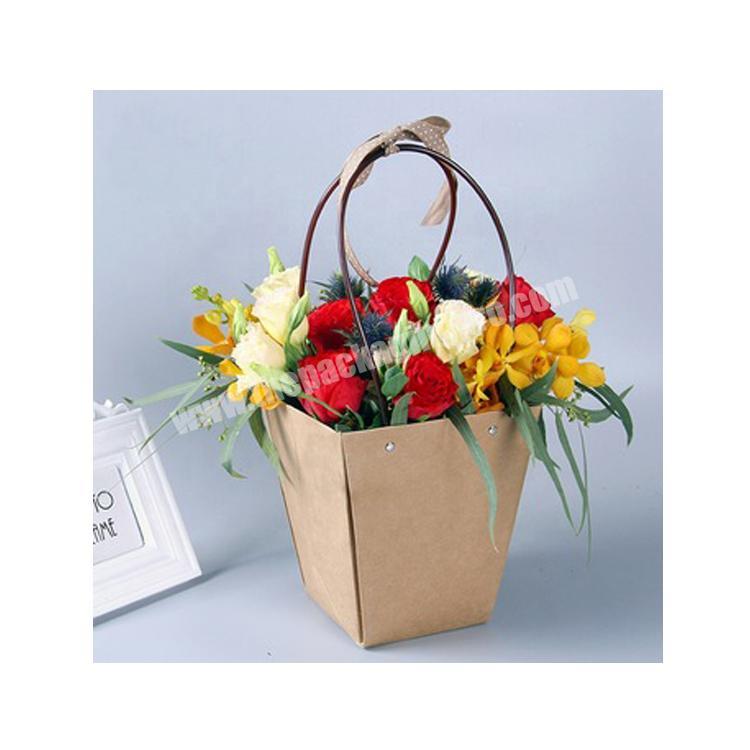 Paper Flower Packaging Fresh Flower Carrier Waterproof Paper gift Bag